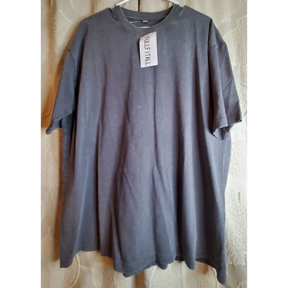 #698 Brand New With Tags Men's Vintage Fullfitall Gray Acid Wash Shirt Size XL